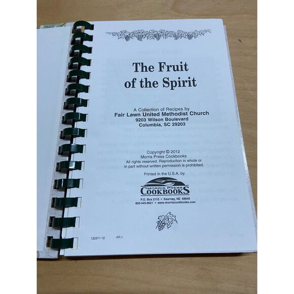 Fruit of the Spirit Cookbook 2012 Fair Lawn United Methodist Church Vintage - Picture 4 of 9